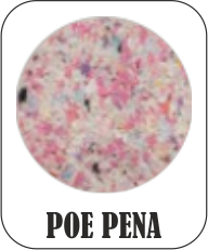 POE PENA * Material * Velmi odolná pěna, vyznačuje se vyšší tvrdostí, což ji předurčuje k výše zatížení, často se používá jako výztuha do matrací.